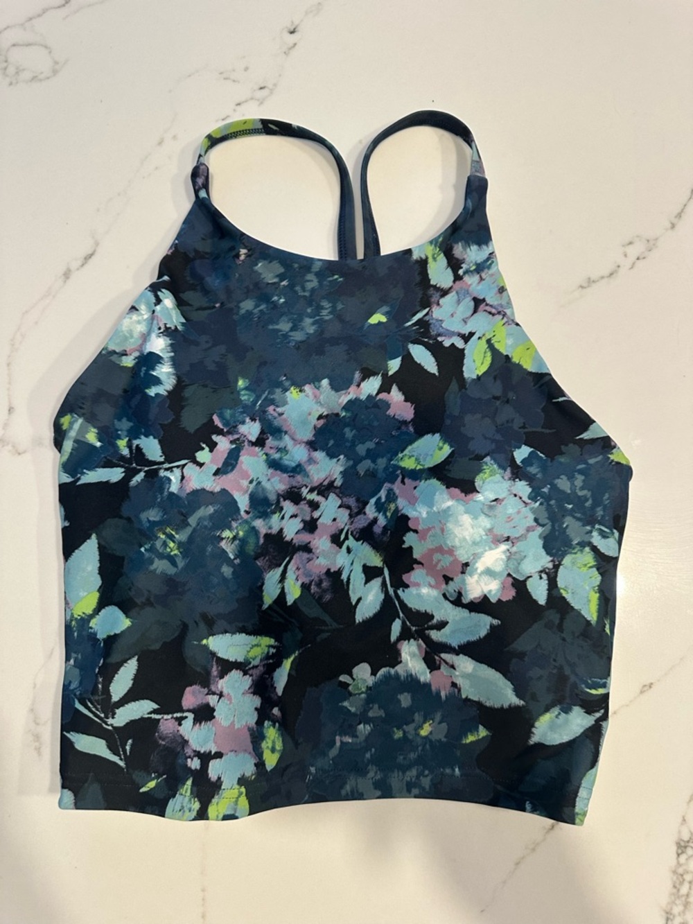 Old Navy Active Powersoft Racerback Sports Bra - Deep Navy